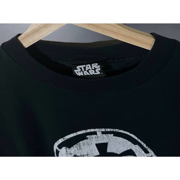 Vintage Star Wars Empire Imperial Logo Black T-Shirt - Pre Disney - Picture 7 of 13